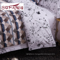 5star High Quality Hotel Bedding Linen Supplier 100 cotton print bedding sets 60s 300TC